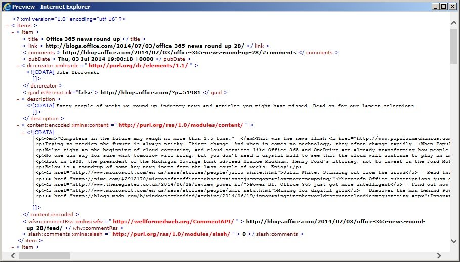 XML data previewed using XPATH expression XML data previewed using XPATH expression