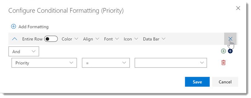 Configure Conditional Formatting Configure Conditional Formatting