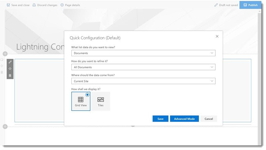 Quick Configuration LC Client Site Web Part Quick Configuration LC Client Site Web Part