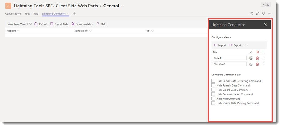 LC Configuration Settings LC Configuration Settings