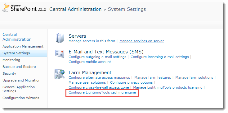 Configure Lightning Tools Caching Engine Configure Lightning Tools Caching Engine