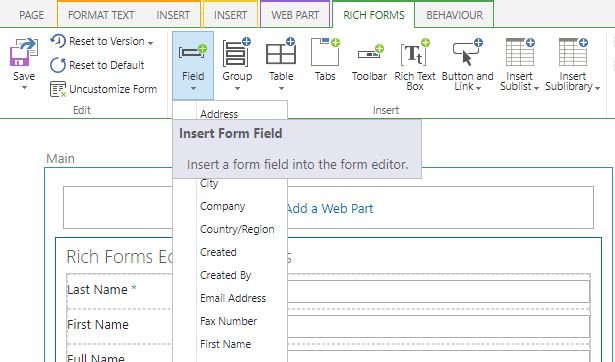 Rich Forms Tab - Lightning Forms - 1