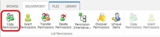 Copy Permissions - DeliverPoint 2013 and Add-In - 1