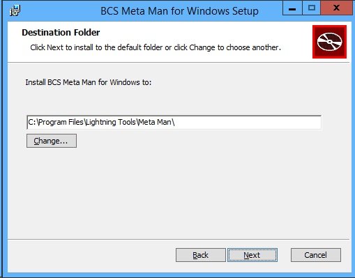 Destination Folder Destination Folder