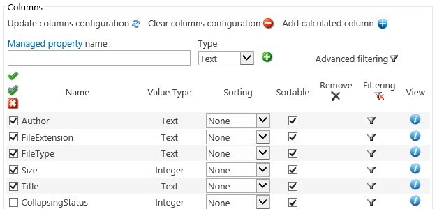 Columns tab when Search Rollup Engine Provider Columns tab when Search Rollup Engine Provider