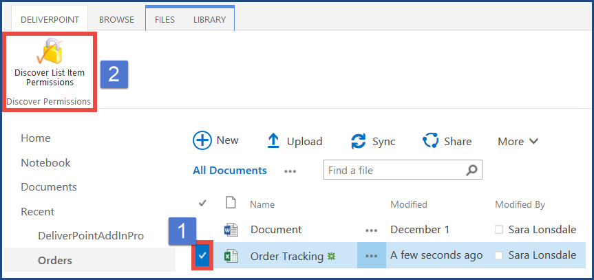 Discover List Item Permissions Discover List Item Permissions