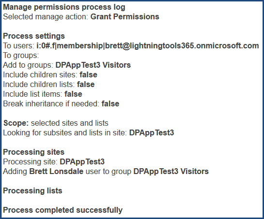 DeliverPoint Add-In Grant Permissions Details DeliverPoint Add-In Grant Permissions Details