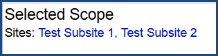 DeliverPoint Add-In Selected Scope Pane DeliverPoint Add-In Selected Scope Pane
