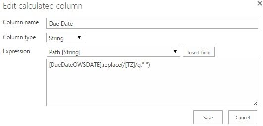 Edit calculated column for due date Edit calculated column for due date