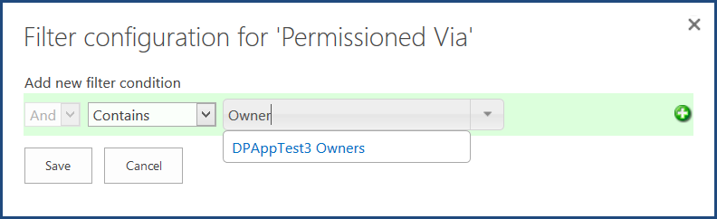 Results Filter Value Field Results Filter Value Field