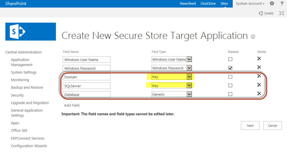 Configuring Secure Store Social Squared 2013/2016 9