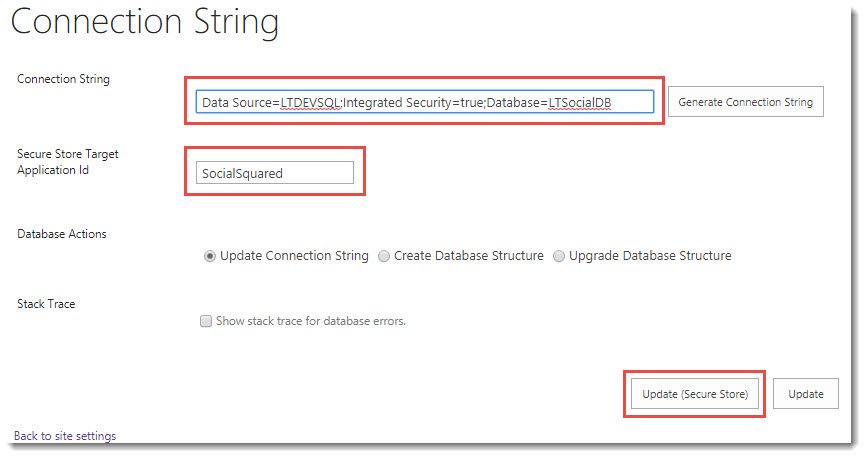Configuring Secure Store - Social Squared 2013/2016 - 9