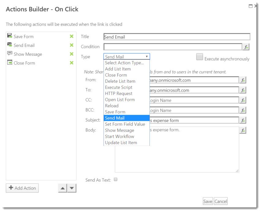 Actions Builder - Lightning Forms - 1