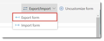 Export and Import - Lightning Forms - 1