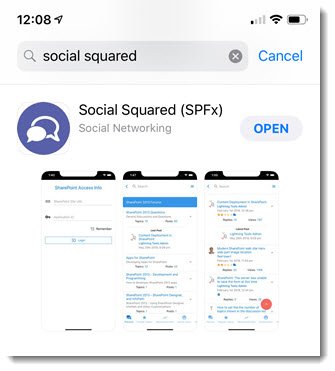 Social Squared SPFx in App Store Social Squared SPFx in App Store