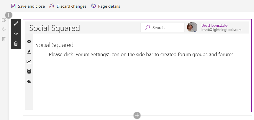Click Forum Settings to configure forum groups Click Forum Settings to configure forum groups