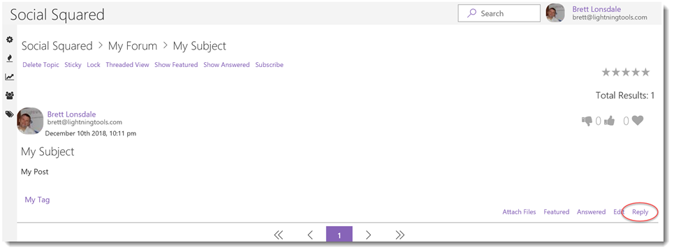 Reply to a Post - Social Squared 2013/2016 - 9