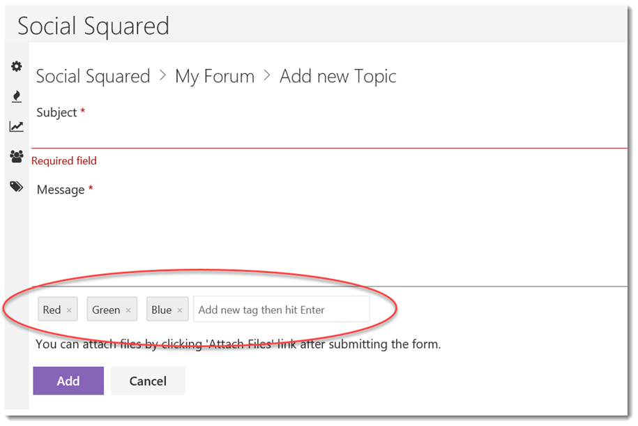 Tagging Posts and Tag Cloud Social Squared 2013/2016 9
