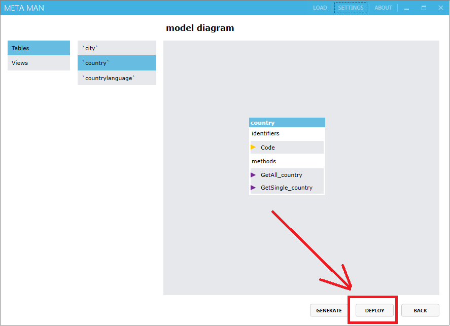 Deploy BDC model file Deploy BDC model file