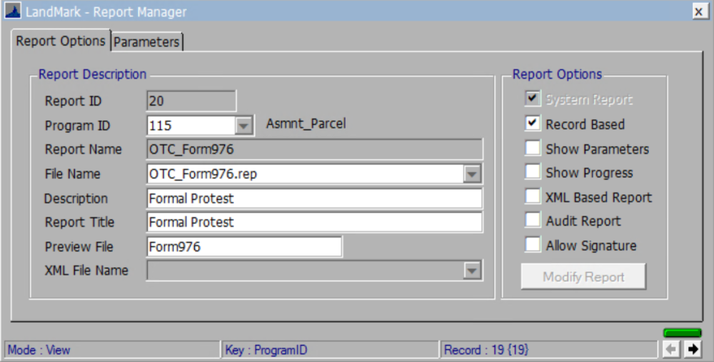 976 Instructions OTC Form 976 - Assessment File - 1
