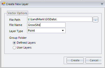 Create New Layer - MapAnalyzer - 2