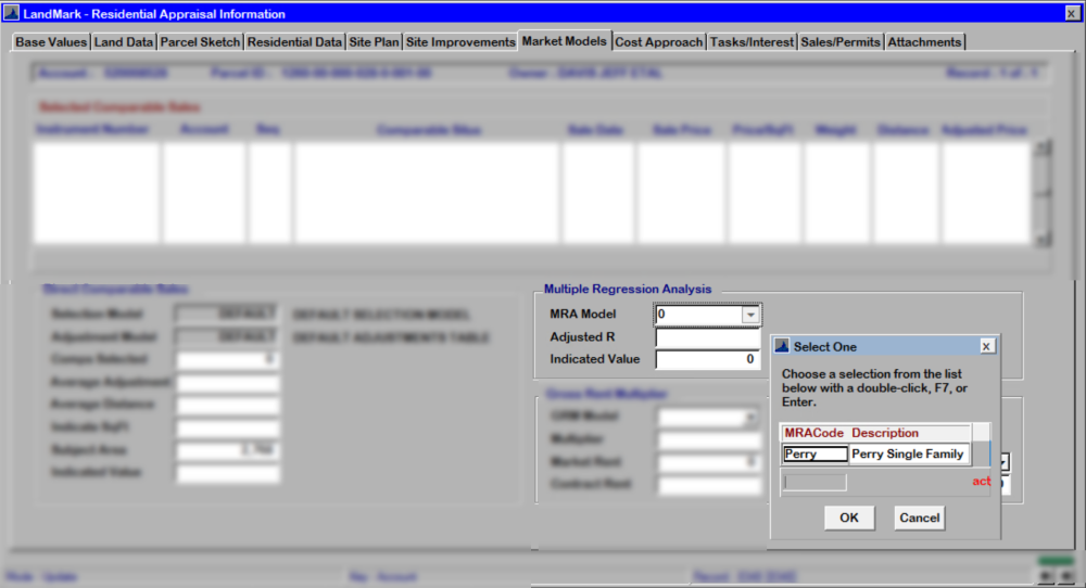 Multiple Regression Analysis - Residential Appraisal File - 1