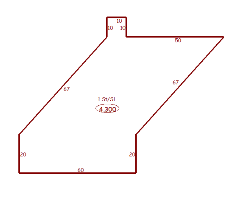 Drawing in Parcel Sketch - Residential Appraisal File - 1