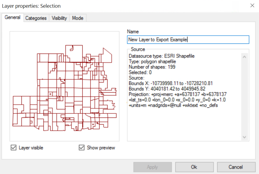Export Specific Area for GIS Layer - MapAnalyzer - 1
