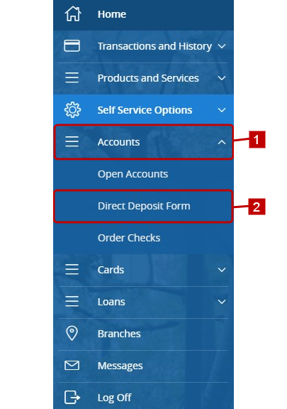 direct deposit form digital banking user guide 1