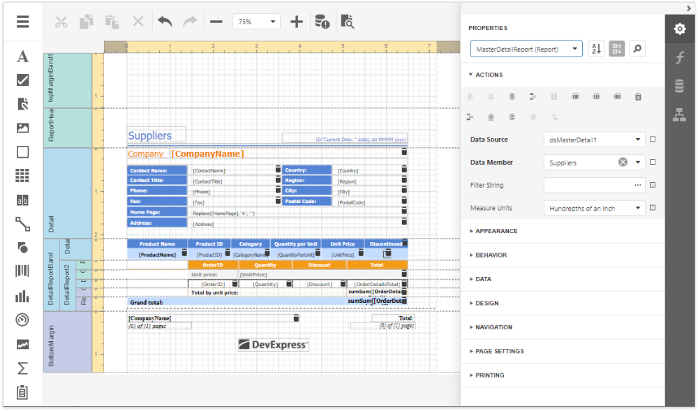 Saved report. Contact Report пример. Программа Report Design. DEVEXPRESS Report. Дизайнер отчета fasts Design.