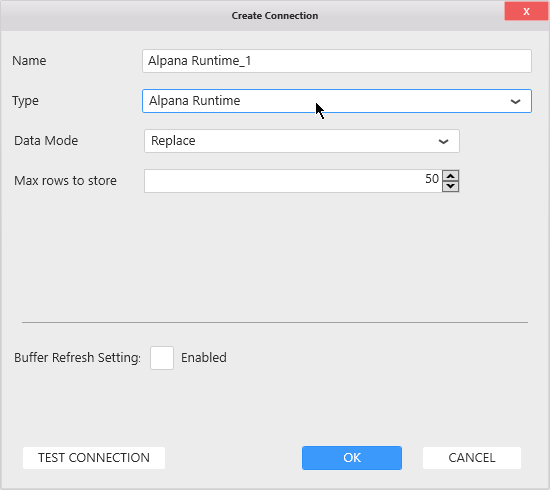 Connection Runtime parameters Connection Runtime parameters