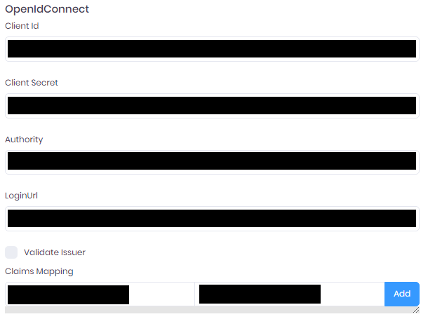 SSO OpenIdConnect configure 2020 R2 SSO OpenIdConnect configure 2020 R2
