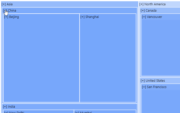 TreeMap DrillDown example 4 TreeMap DrillDown example 4