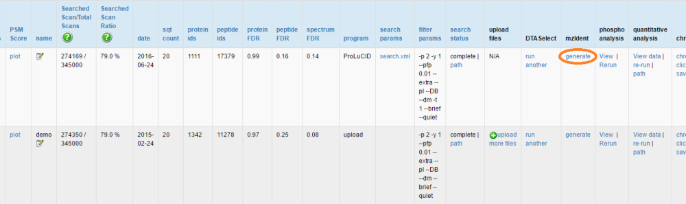 13 3 Export Data For Other Tools E G Skyline Ip2 Integrated Proteomics Pipeline 1