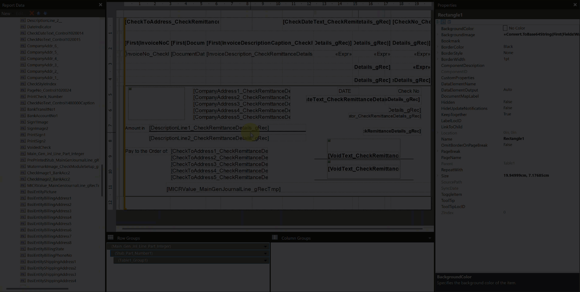 A video of adding a new image field to a check report.