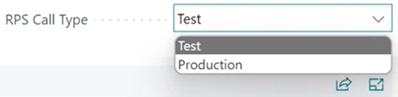 Screenshot showing the RPS Call Types available.