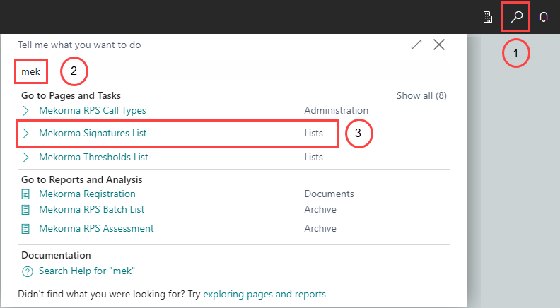 Searching for Mekorma Signatures List Searching for Mekorma Signatures List
