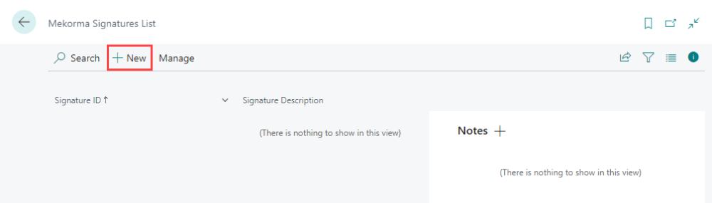 Creating new signature Creating new signature