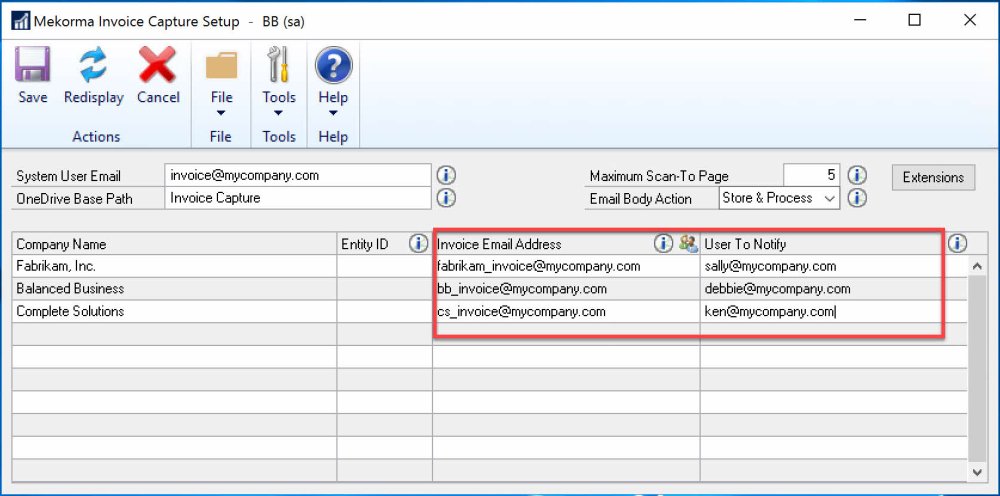 Confirming Invoice Capture Setup - Mekorma Invoice Capture User Manual ...