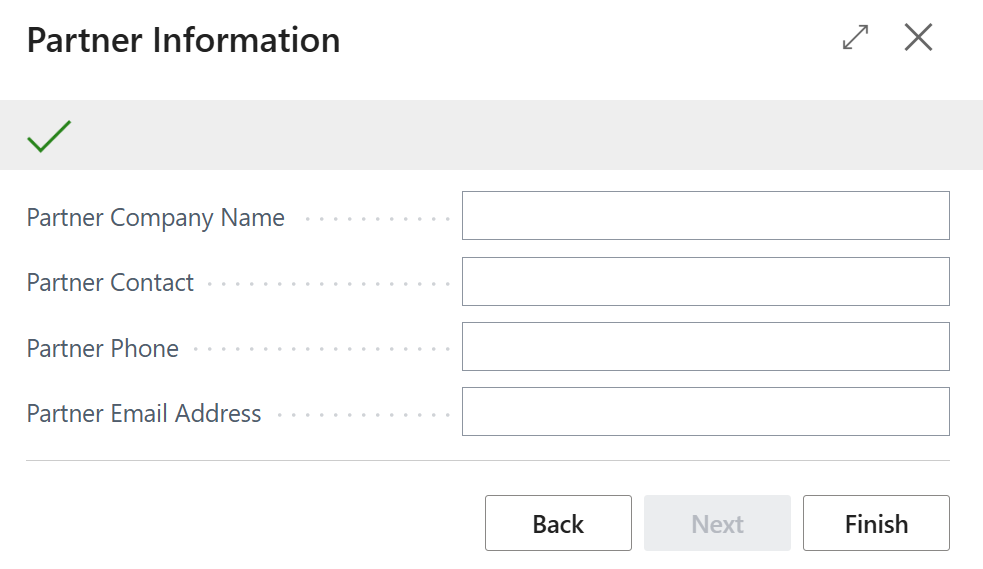 If you have a partner, enter their information in this screen. Screenshot showing the partner information fields.