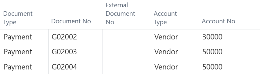 Screenshot of a new batch where BC has begun payment renumbering.