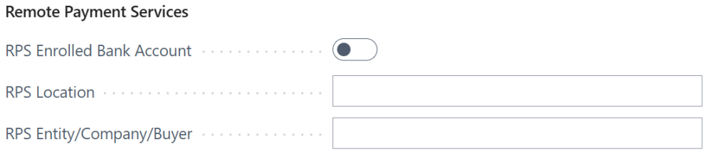 Screenshot of the Remote Payment Services enrollment options.