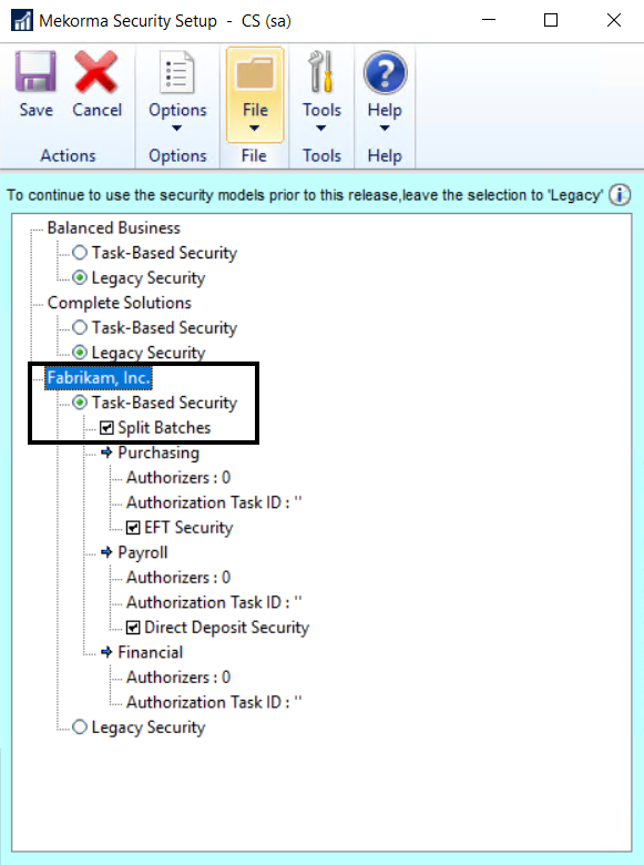 Enable Split Batches Mekorma Products User Guide Build X78