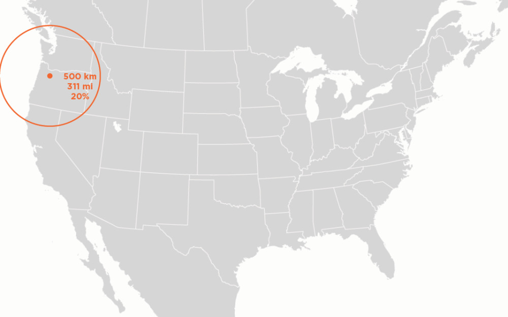 Figure 12-3 Zone Radii Map