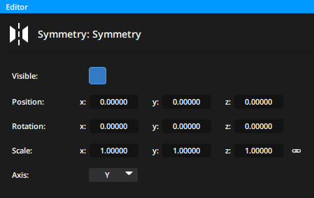 3D modifier : Symmetry options 3D modifier : Symmetry options