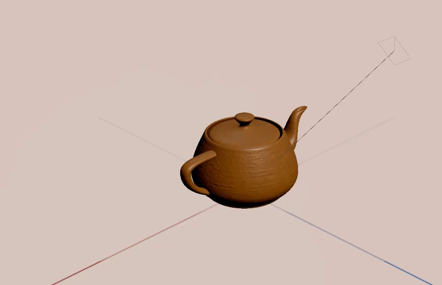 An example of a directional light on a teapot An example of a directional light on a teapot