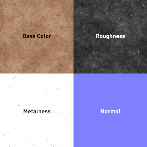 Texture maps for Metal 008 Texture maps for Metal 008