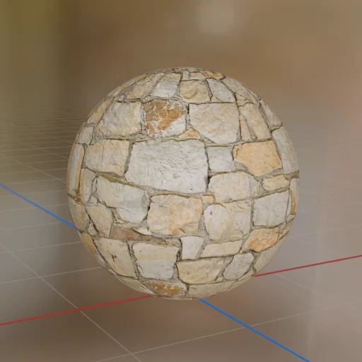 A rendering of Brick 075 on a sphere A rendering of Brick 075 on a sphere