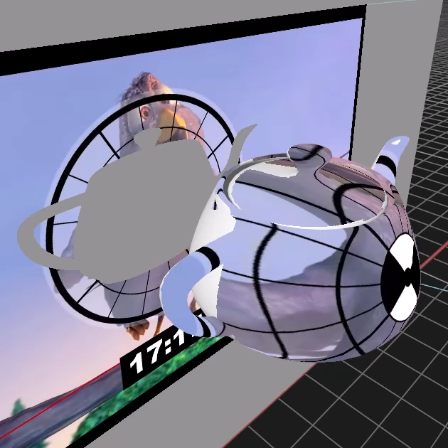 Example of Cast shadow and receive projection Example of Cast shadow and receive projection