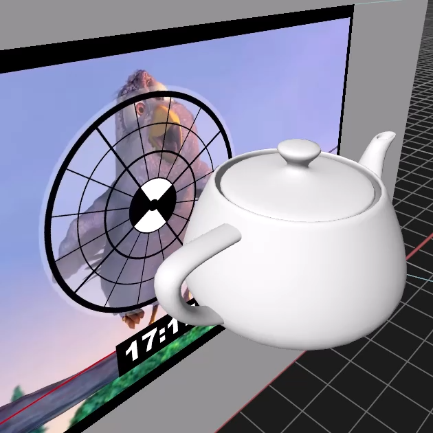 Example of no cast shadow and no receive projection Example of no cast shadow and no receive projection